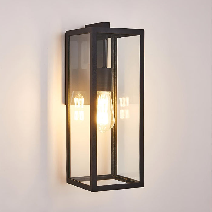 Outdoor LED Porch Wall Light - Waterproof Modern Farmhouse Rectangular Fixture for Entryways, Patios, and Decks