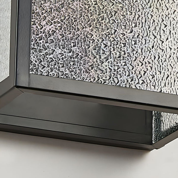 Outdoor LED Porch Wall Light - Modern Farmhouse Square Design, Waterproof Exterior Fixture