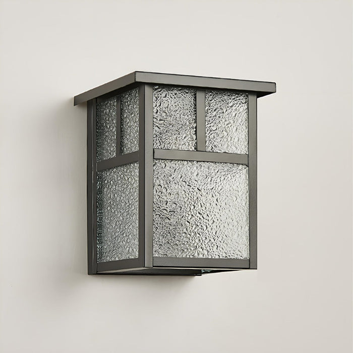 Outdoor LED Porch Wall Light - Modern Farmhouse Square Design, Waterproof Exterior Fixture