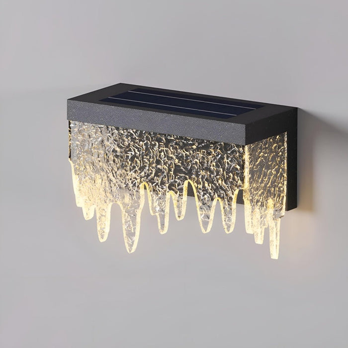 Waterproof Modern Farmhouse Waterfall Outdoor Porch LED Wall Lights - Exterior Lighting Fixture, All-Weather Sconce