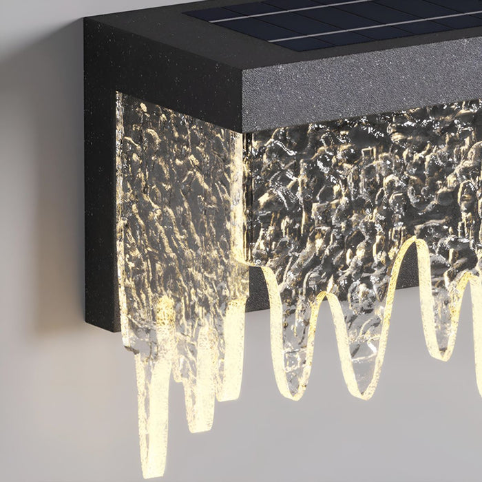 Waterproof Modern Farmhouse Waterfall Outdoor Porch LED Wall Lights - Exterior Lighting Fixture, All-Weather Sconce