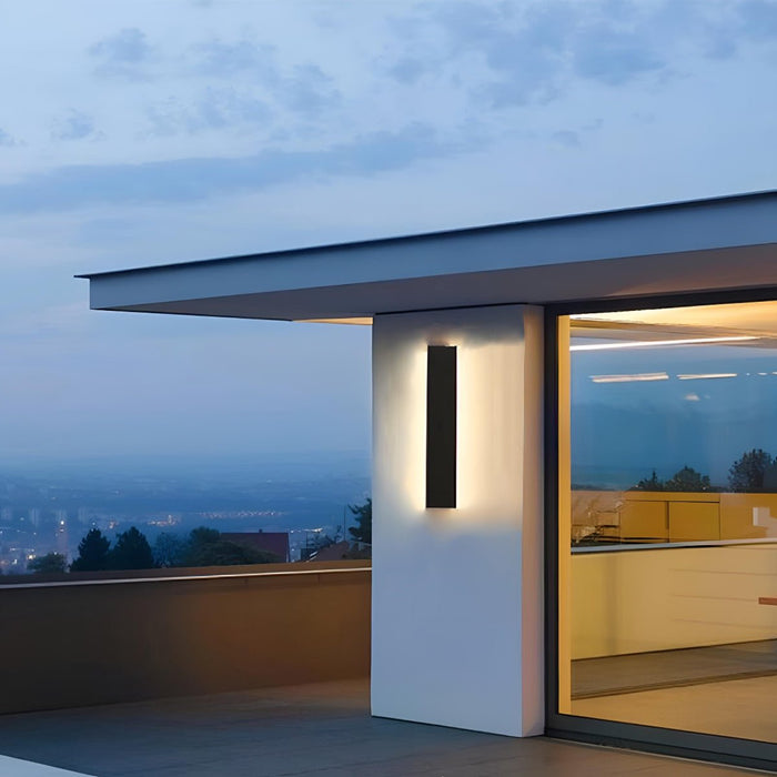 Modern LED Outdoor Wall Light, Waterproof IP65 Long Strip Fixture for Patio/Porch/Entryway