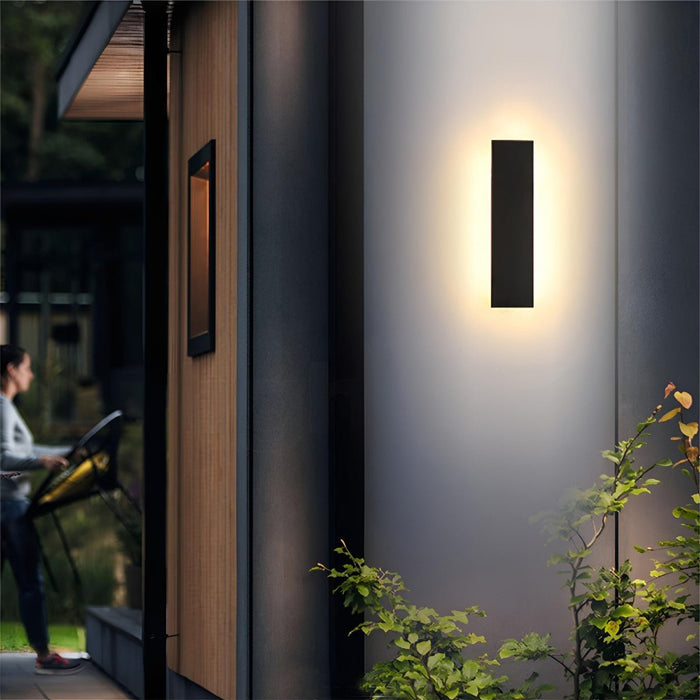 Modern LED Outdoor Wall Light, Waterproof IP65 Long Strip Fixture for Patio/Porch/Entryway