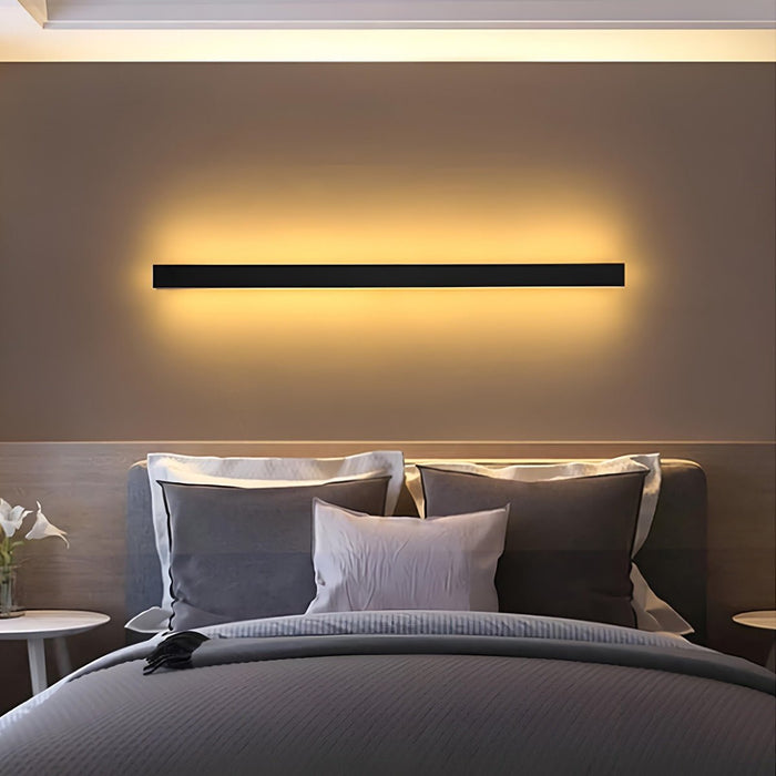 Modern LED Outdoor Wall Light, Waterproof IP65 Long Strip Fixture for Patio/Porch/Entryway