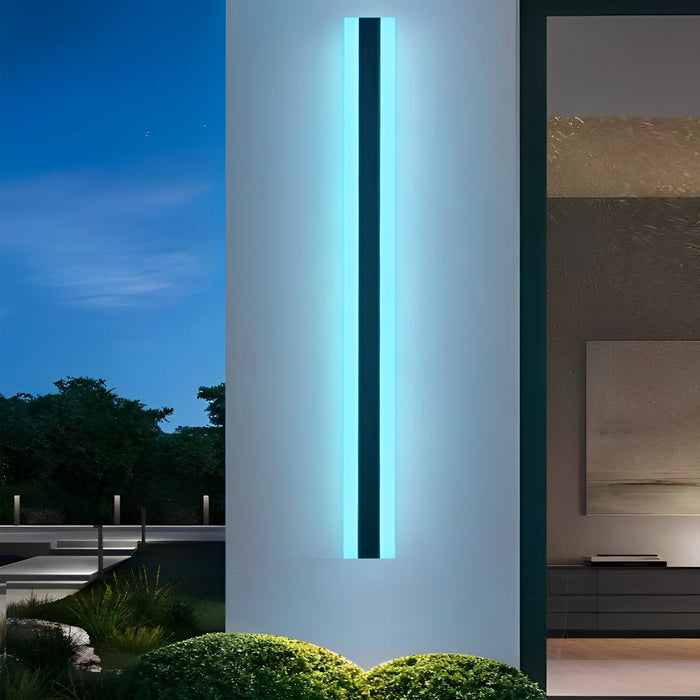 Minimalist Outdoor Wall Sconce - Waterproof Dust-Proof RGB LED Garden Lighting