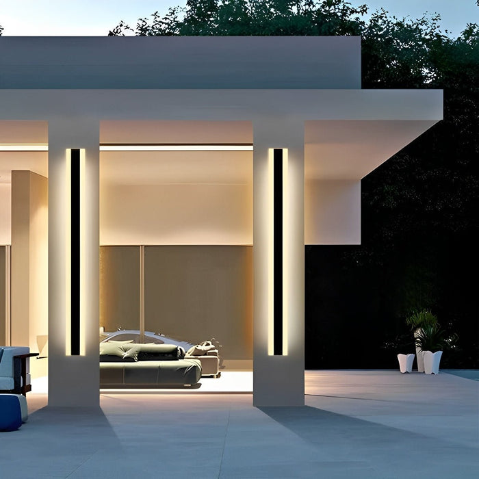 Minimalist Outdoor Wall Sconce - Waterproof Dust-Proof RGB LED Garden Lighting