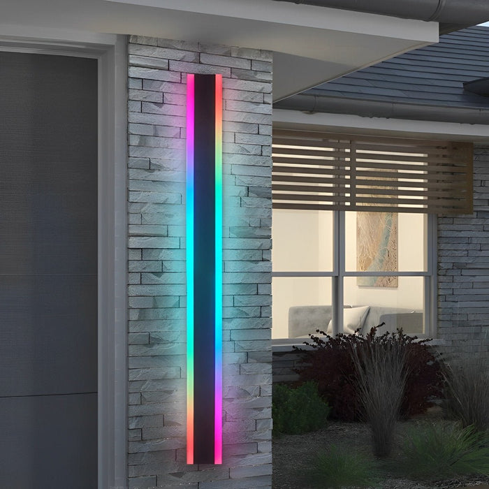 Minimalist Outdoor Wall Sconce - Waterproof Dust-Proof RGB LED Garden Lighting