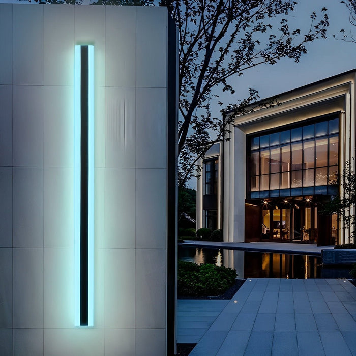Minimalist Outdoor Wall Sconce - Waterproof Dust-Proof RGB LED Garden Lighting