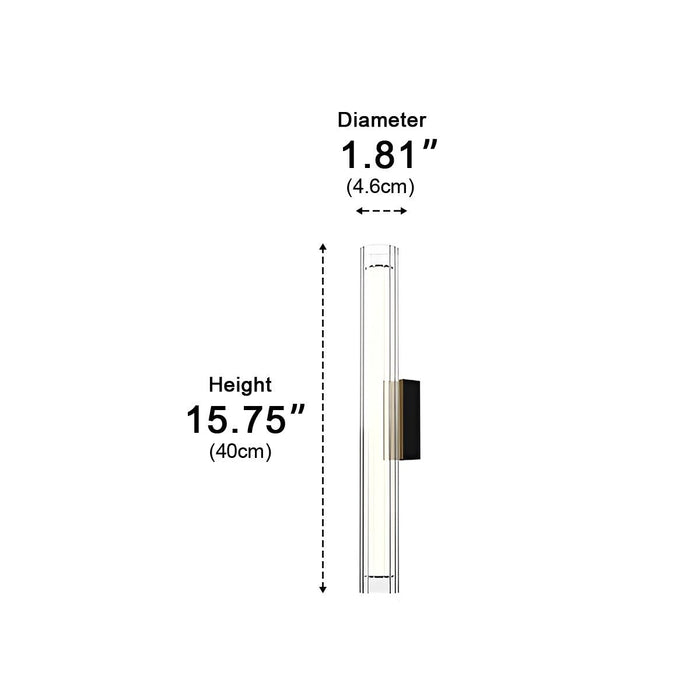 Waterproof Tube LED Wall Light - Modern Outdoor Porch Sconce Lighting, Exterior Up Down Fixture