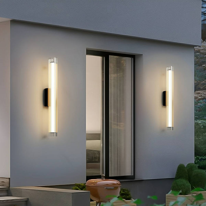 Waterproof Tube LED Wall Light - Modern Outdoor Porch Sconce Lighting, Exterior Up Down Fixture