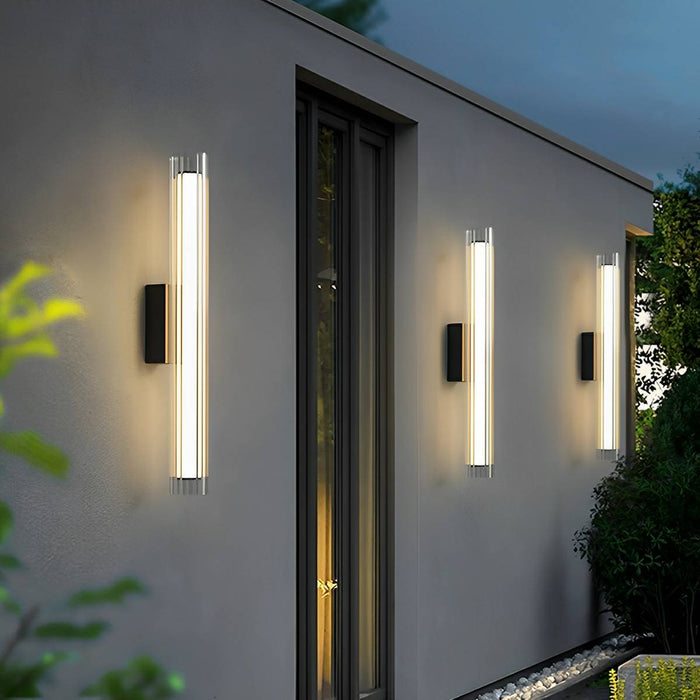Waterproof Tube LED Wall Light - Modern Outdoor Porch Sconce Lighting, Exterior Up Down Fixture