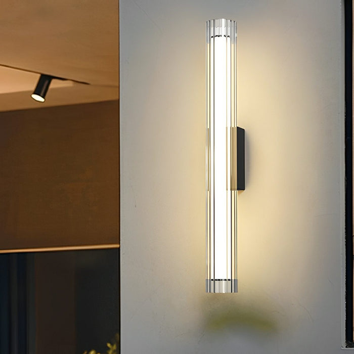 Waterproof Tube LED Wall Light - Modern Outdoor Porch Sconce Lighting, Exterior Up Down Fixture