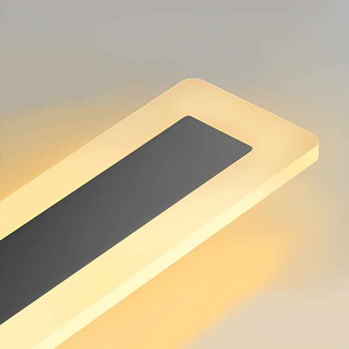 Modern Outdoor Wall Sconce, Waterproof LED Strip Light, Minimalist Design for Patio/Porch/Garden