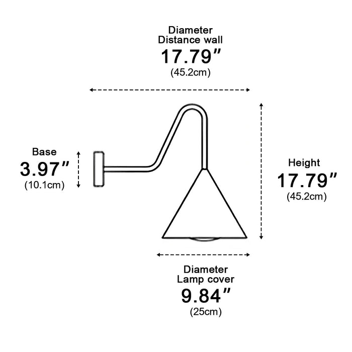 Bell-shaped LED Outdoor Wall Sconce - Modern Minimalist Design, Weatherproof Exterior Lighting