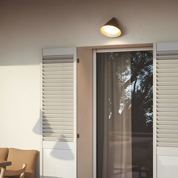 Bell-shaped LED Outdoor Wall Sconce - Modern Minimalist Design, Weatherproof Exterior Lighting