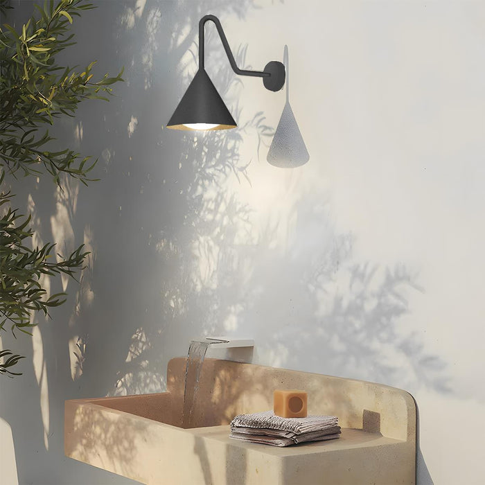 Bell-shaped LED Outdoor Wall Sconce - Modern Minimalist Design, Weatherproof Exterior Lighting