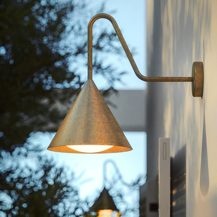 Bell-shaped LED Outdoor Wall Sconce - Modern Minimalist Design, Weatherproof Exterior Lighting