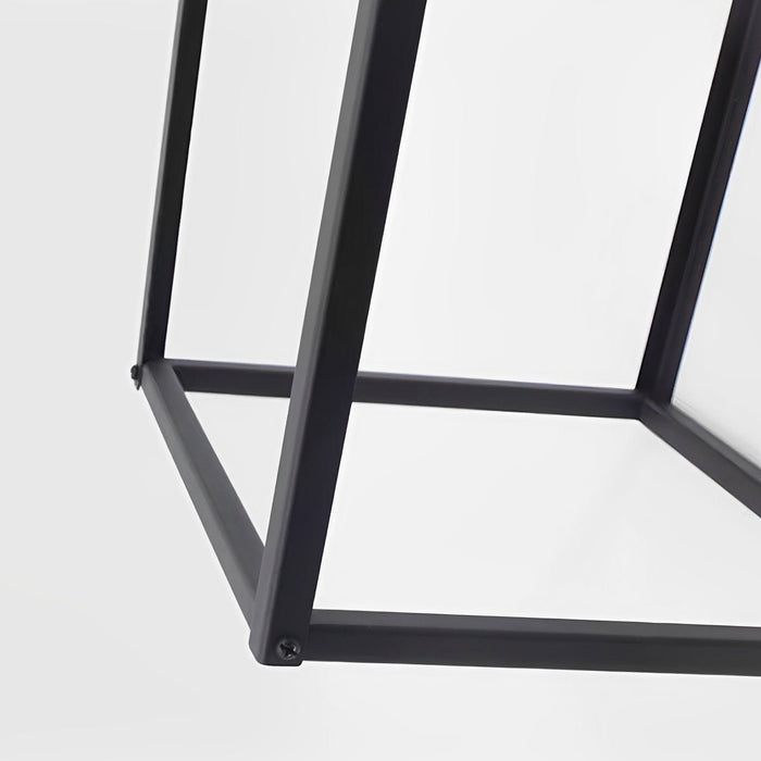 Rectangular LED Outdoor Floor Lamp - Sculptural Stainless Steel, Modern Minimalist Design, Outdoor Lighting
