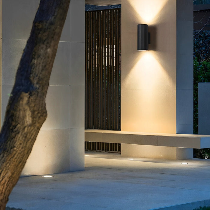 Minimalist Two-Way Lighting LED Wall Sconce - Outdoor/Indoor Waterproof Fixture