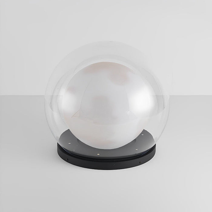 Moon Bubble Post Light - Waterproof Outdoor Pillar Lamp / Double Layer Landscape Lighting