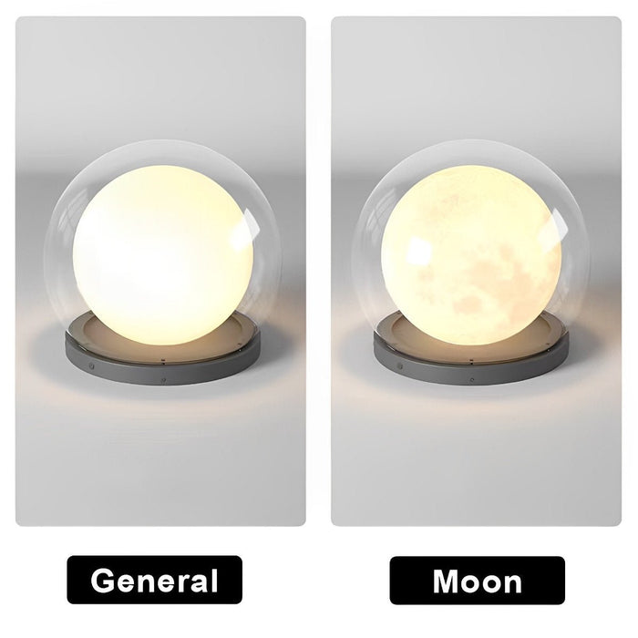 Moon Bubble Post Light - Waterproof Outdoor Pillar Lamp / Double Layer Landscape Lighting