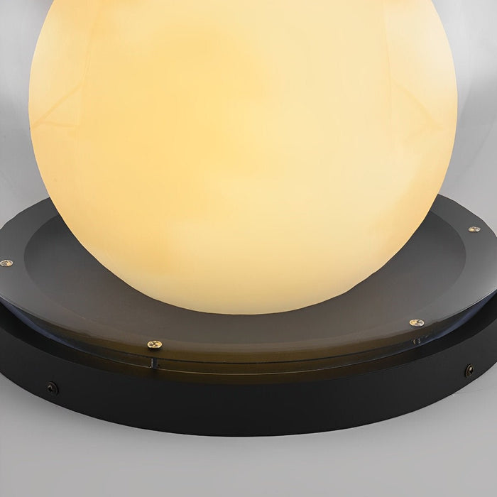 Moon Bubble Post Light - Waterproof Outdoor Pillar Lamp / Double Layer Landscape Lighting