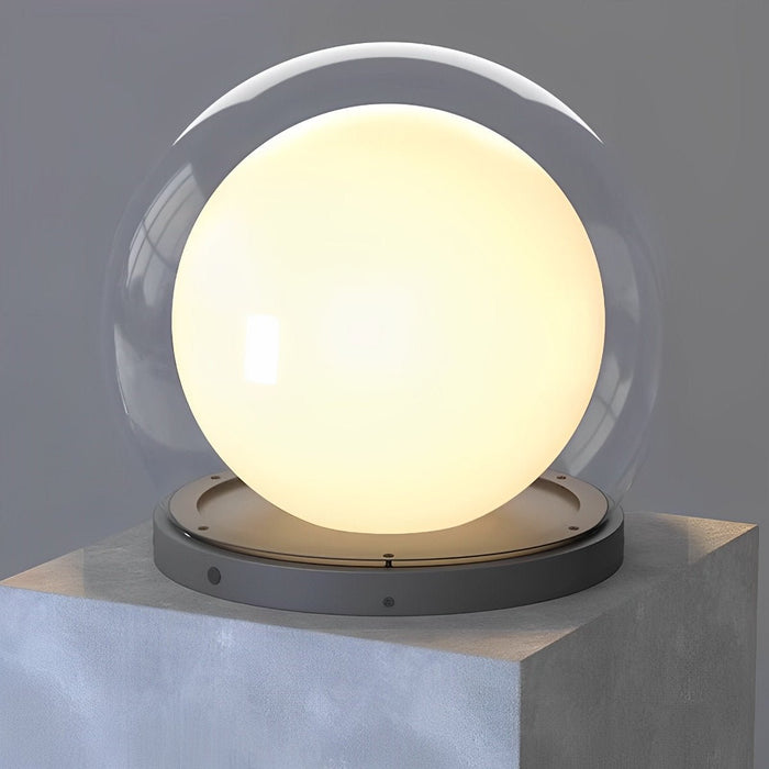 Moon Bubble Post Light - Waterproof Outdoor Pillar Lamp / Double Layer Landscape Lighting