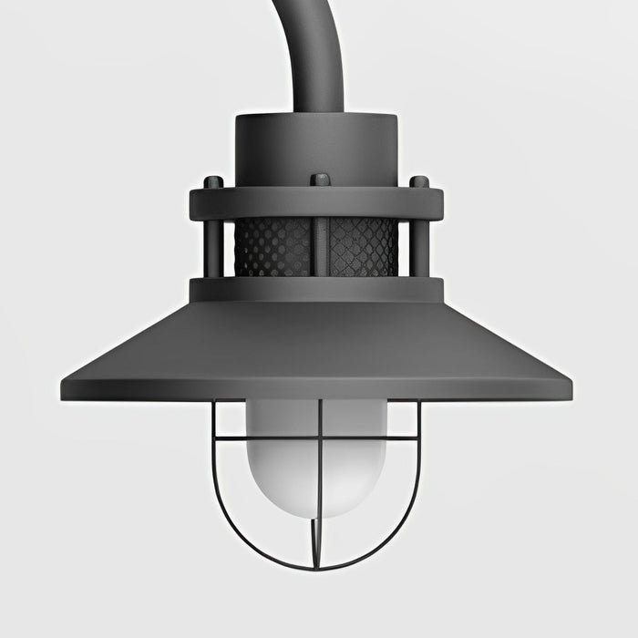 Outdoor Lantern Pathway Street Light - Galvanized Steel, Weatherproof, Industrial Design