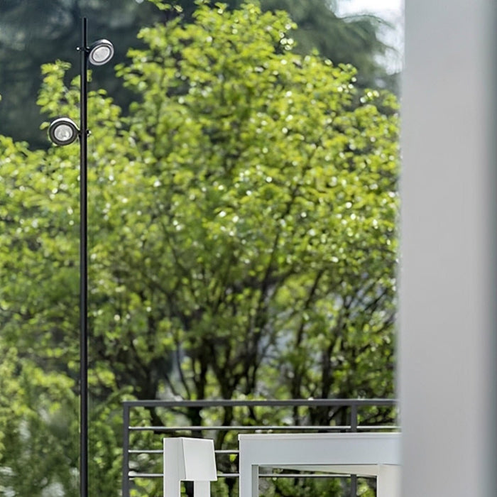 Outdoor Pathway Street Pole Light - Modern LED / Waterproof Aluminum Landscape Lamp - Hardwired Garden Fixture