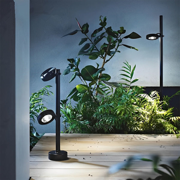 Outdoor Pathway Street Pole Light - Modern LED / Waterproof Aluminum Landscape Lamp - Hardwired Garden Fixture