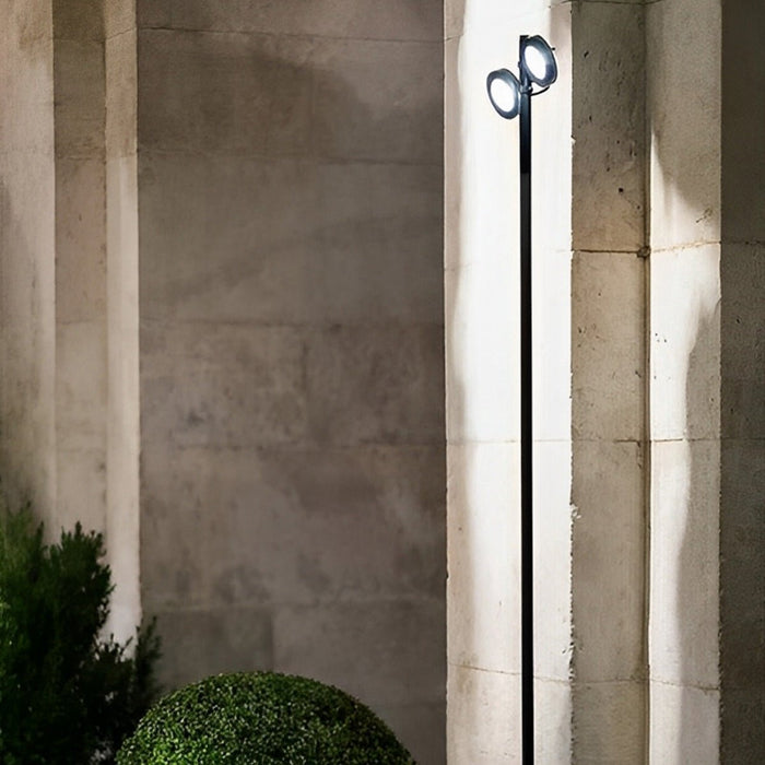 Outdoor Pathway Street Pole Light - Modern LED / Waterproof Aluminum Landscape Lamp - Hardwired Garden Fixture