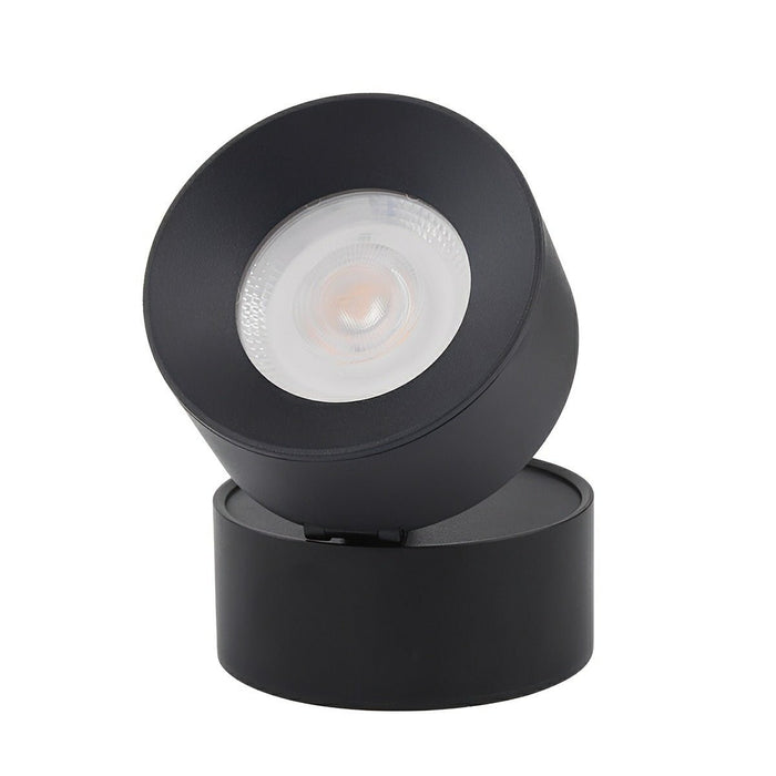 Waterproof Outdoor LED Wall Light, Adjustable Angle, Modern Round for Porch/Patio/Yard