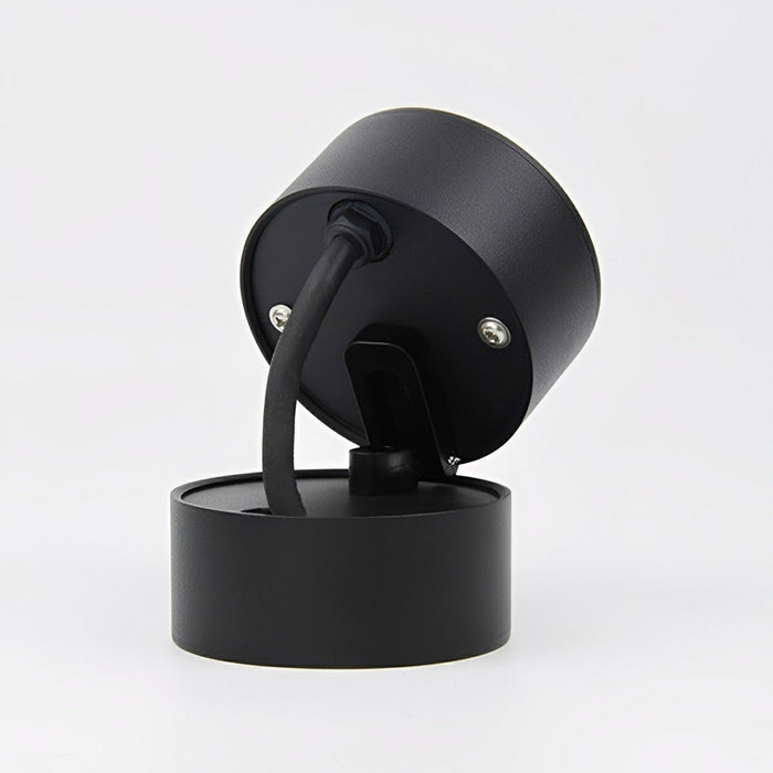 Waterproof Outdoor LED Wall Light, Adjustable Angle, Modern Round for Porch/Patio/Yard