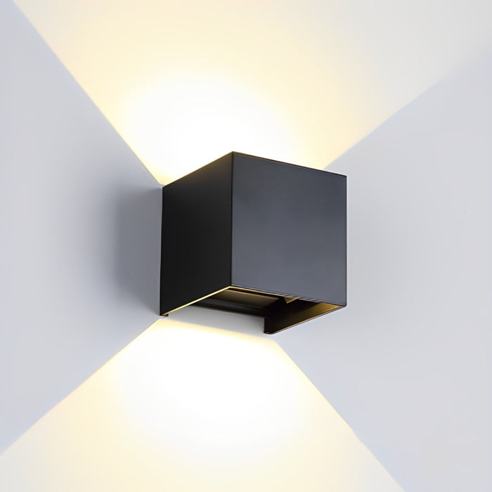 Modern Up Down Outdoor LED Wall Light, Waterproof IP65, Aluminum Housing, 3000K Warm White for Patio/Porch/Entryway