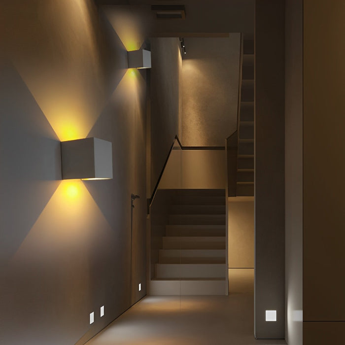 Modern Up Down Outdoor LED Wall Light, Waterproof IP65, Aluminum Housing, 3000K Warm White for Patio/Porch/Entryway