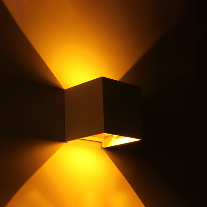 Modern Up Down Outdoor LED Wall Light, Waterproof IP65, Aluminum Housing, 3000K Warm White for Patio/Porch/Entryway