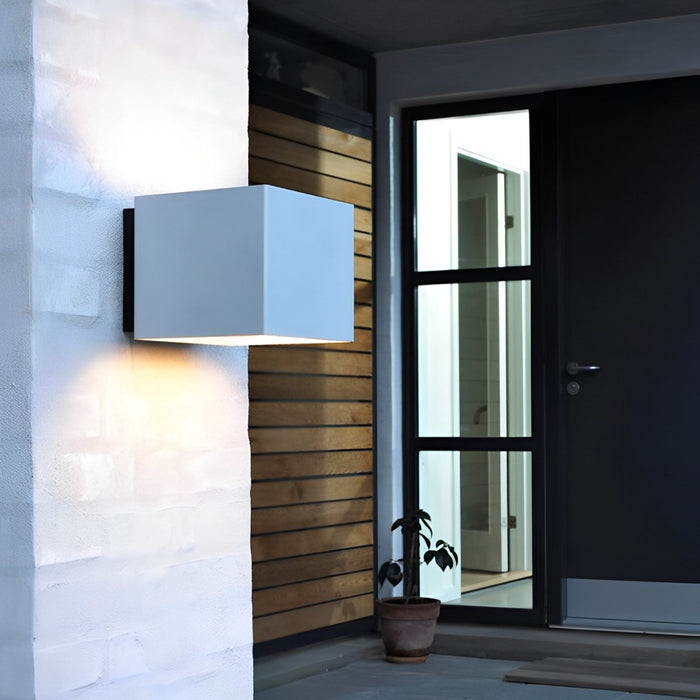 Modern Up Down Outdoor LED Wall Light, Waterproof IP65, Aluminum Housing, 3000K Warm White for Patio/Porch/Entryway
