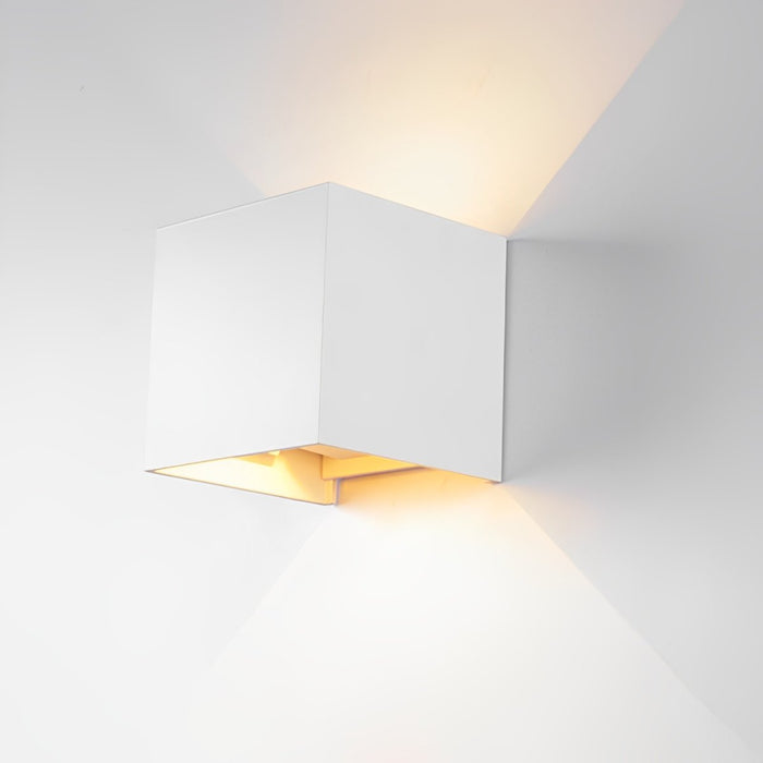 Modern Up Down Outdoor LED Wall Light, Waterproof IP65, Aluminum Housing, 3000K Warm White for Patio/Porch/Entryway