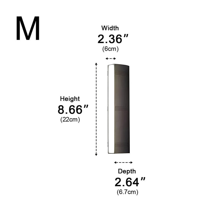 Waterproof IP65 Outdoor Wall Sconce, Modern Up Down LED Light, Die-cast Aluminum, Porch/Patio/Yard
