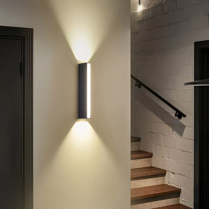 Waterproof IP65 Outdoor Wall Sconce, Modern Up Down LED Light, Die-cast Aluminum, Porch/Patio/Yard