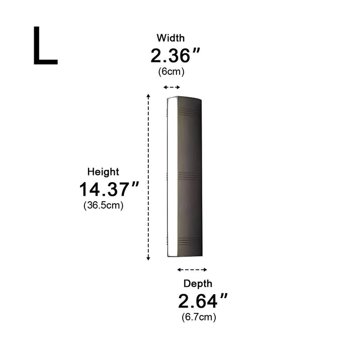 Waterproof IP65 Outdoor Wall Sconce, Modern Up Down LED Light, Die-cast Aluminum, Porch/Patio/Yard