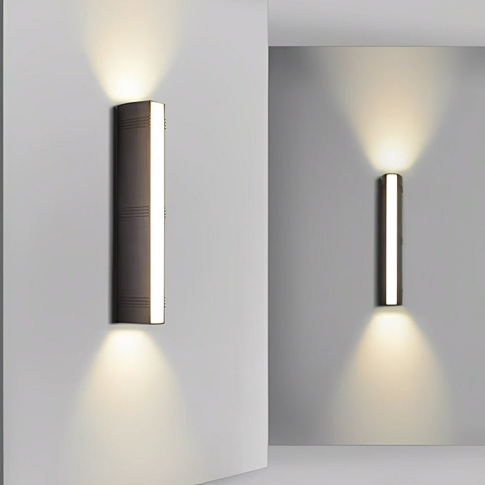 Waterproof IP65 Outdoor Wall Sconce, Modern Up Down LED Light, Die-cast Aluminum, Porch/Patio/Yard