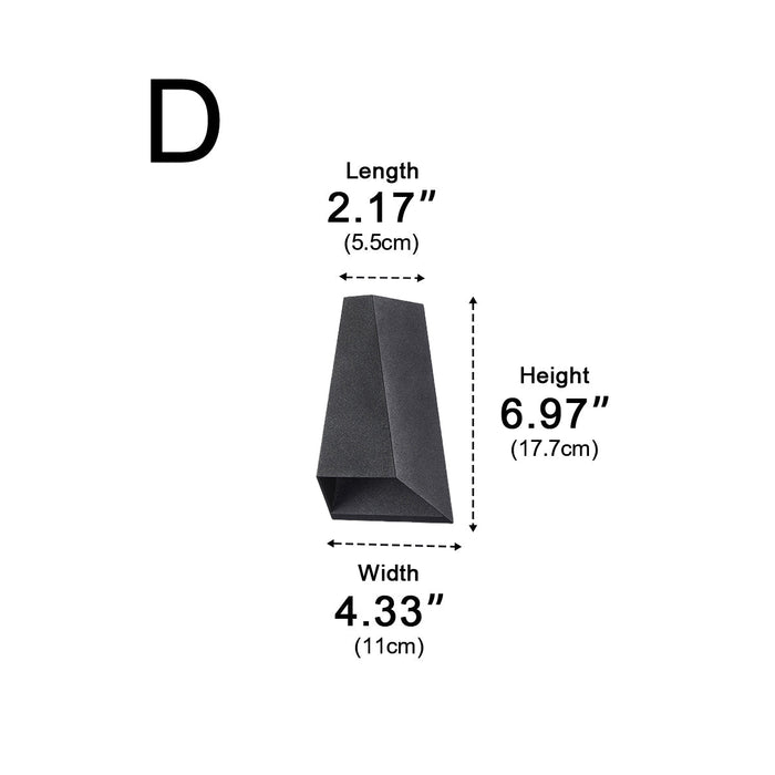 Waterproof LED Outdoor Wall Sconce, Up Down Spotlight, Architectural Accent, Patio/Porch/Yard