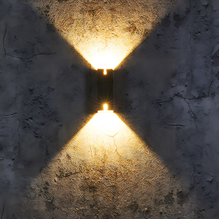 Waterproof LED Outdoor Wall Sconce, Up Down Spotlight, Architectural Accent, Patio/Porch/Yard
