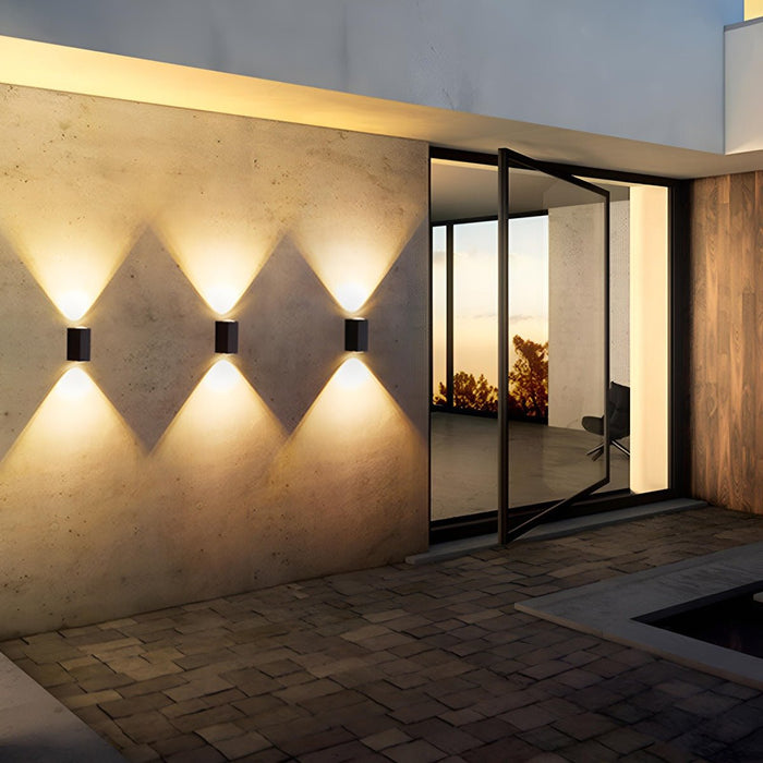 Waterproof LED Outdoor Wall Sconce, Up Down Spotlight, Architectural Accent, Patio/Porch/Yard