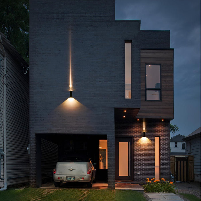 Waterproof LED Outdoor Wall Sconce, Up Down Spotlight, Architectural Accent, Patio/Porch/Yard