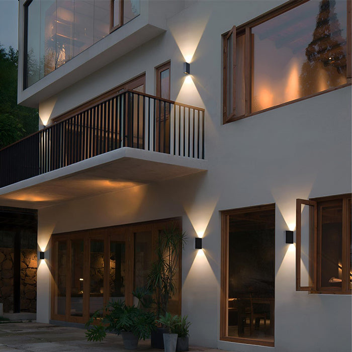 Waterproof LED Outdoor Wall Sconce, Up Down Spotlight, Architectural Accent, Patio/Porch/Yard
