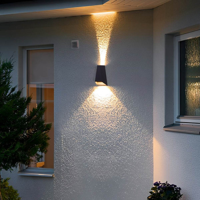 Waterproof LED Outdoor Wall Sconce, Up Down Spotlight, Architectural Accent, Patio/Porch/Yard