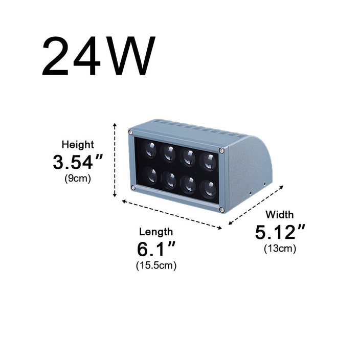 Outdoor Wall Washer Light, Up Down LED, IP65 Waterproof, Architectural Accent, Security Lighting for Patio/Porch/Yard
