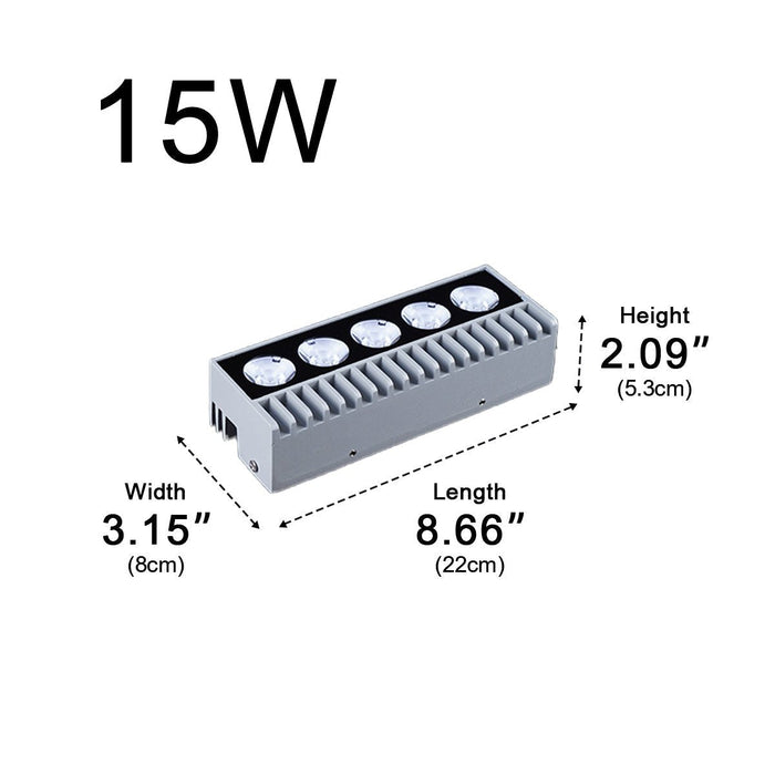 Outdoor Wall Washer Light, Up Down LED, IP65 Waterproof, Architectural Accent, Security Lighting for Patio/Porch/Yard